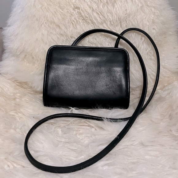 Vintage Coach Disco Mini Crossbody Bag Black 9048 - Picture 1 of 10